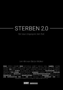 Ein schwarzes Filmplakat. Darauf steht. Sterben 2.0 in großer Schrift.