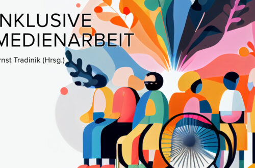 Buchcover. Diverse Menschengruppe symbolisch abgebildet